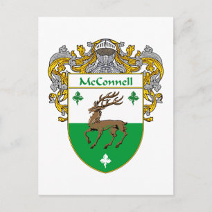 McConnell Coat of Arms (Mantled) Postcard