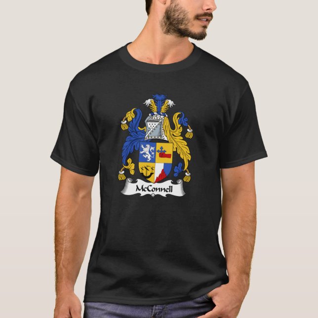 McConnell Coat of Arms  McConnell Family Crest T-Shirt (Front)