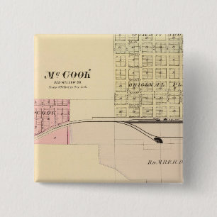 McCook, Nebraska 15 Cm Square Badge