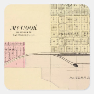 McCook, Nebraska Square Sticker