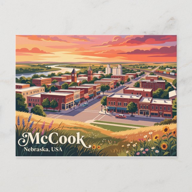 McCook, Nebraska, USA Postcard (Front)