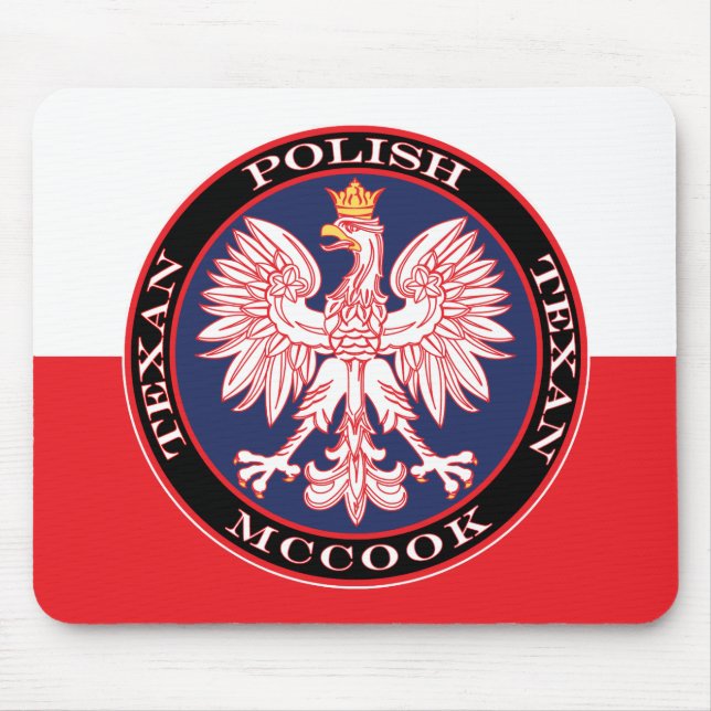 McCook Polish Texan Mouse Pad (Front)