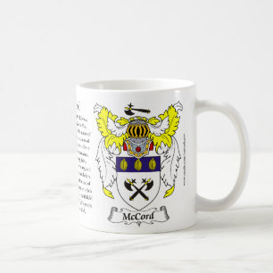 McCord, the Origin, the Meaning and the Crest Coffee Mug