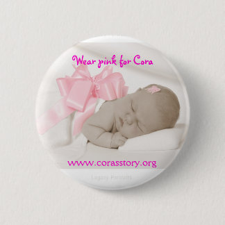 McCormick 8240 S IG, Wear pink for Cora, www.... 6 Cm Round Badge