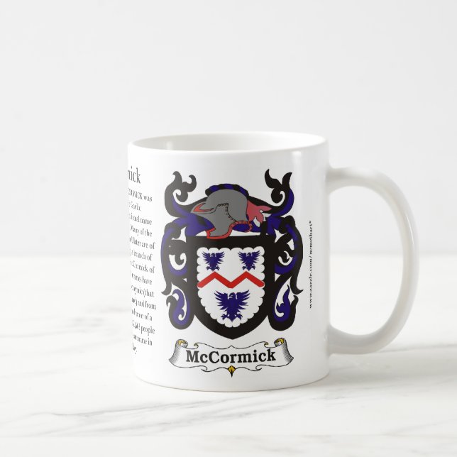 McCormick Family Coat of Arms Mug (Right)