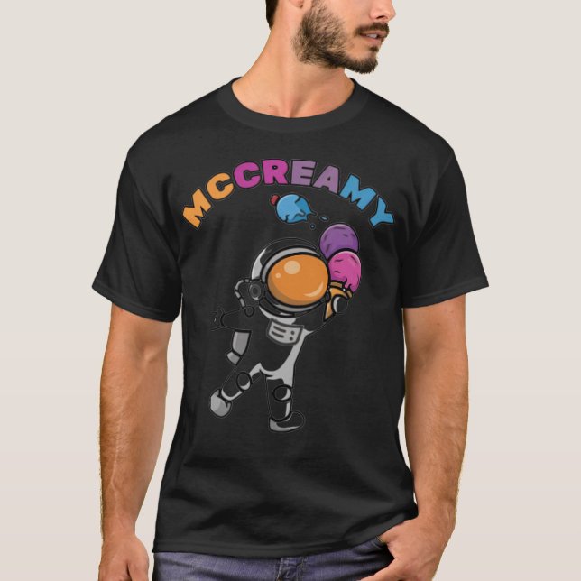 Mccreamy Space Astronaut Funny Youtuber Ngmrfresha T-Shirt (Front)
