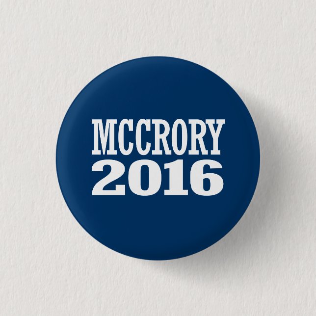 McCrory - Pat McCrory 2016 3 Cm Round Badge (Front)