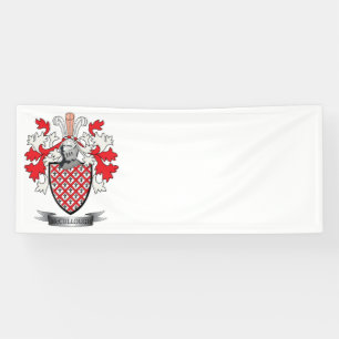 McCulloch Family Crest Coat of Arms Banner