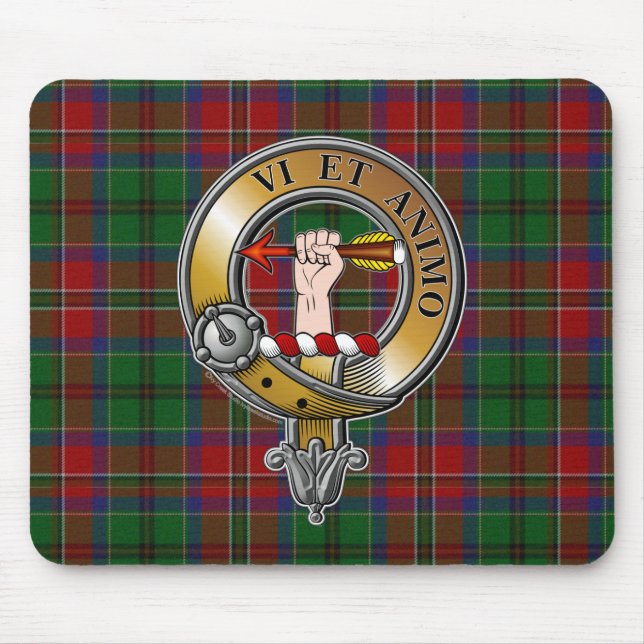 McCulloch Tartan & Badge Mouse Pad (Front)
