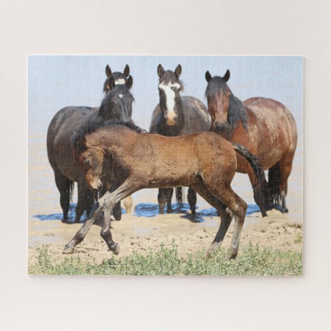 McCullough Peaks Running Foal Jigsaw Puzzle (Horizontal)