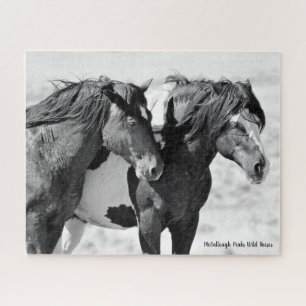 McCullough Peaks Wild Horses Jigsaw Puzzle