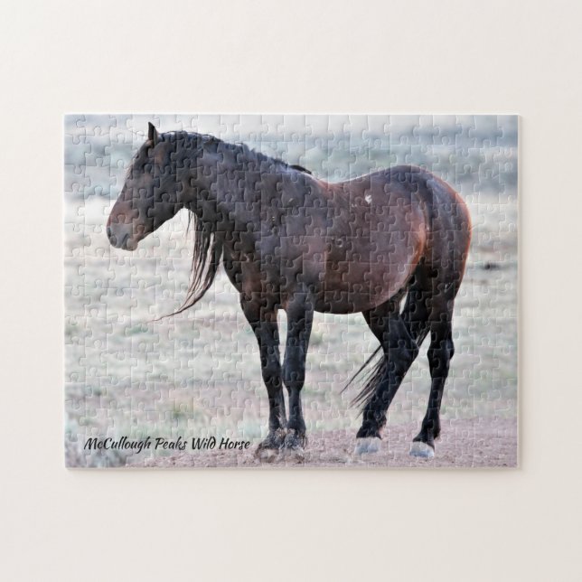 McCullough Peaks Wild Horses Jigsaw Puzzle (Horizontal)
