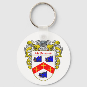 McDermott Coat of Arms (Mantled) Key Ring