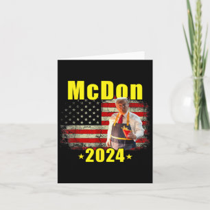 Mcdon 2024 Funny Donald Trump French Fry Cooking F Card