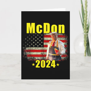 Mcdon Funny Donald Trump French Fry Cooking Fries Card