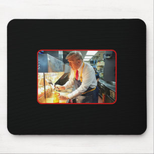 Mcdon Funny Donald Trump French Fry Cooking Fries  Mouse Pad