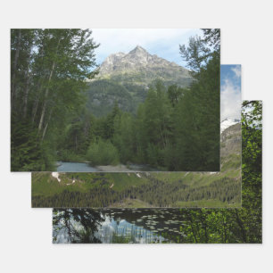 McDonald Creek at Glacier National Park Wrapping Paper Sheet