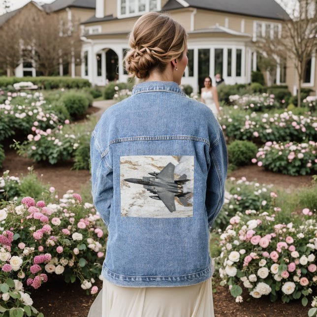 McDonnell Douglas F-15 Eagle Denim Jacket (Wedding Back)