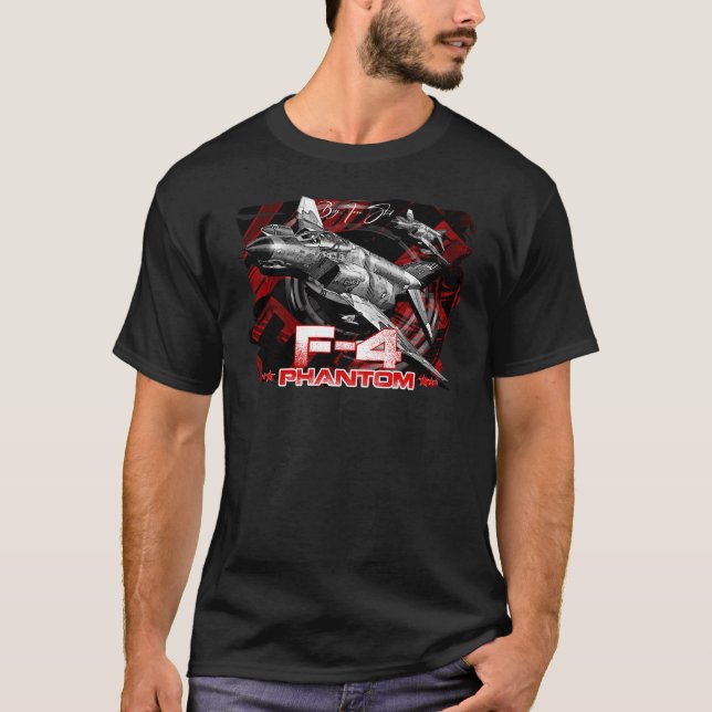 McDonnell Douglas F-4 Phantom USAF Fighterjet T-Shirt (Front)