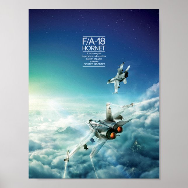 McDonnell Douglas F/A-18 Hornet poster (Front)