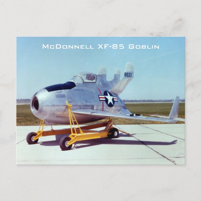 McDonnell XF-85 Goblin Postcard (Front)
