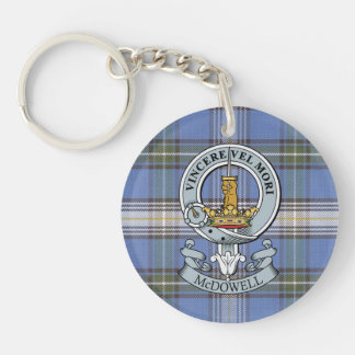 McDowell Crest + Tartan Circle Key Chain