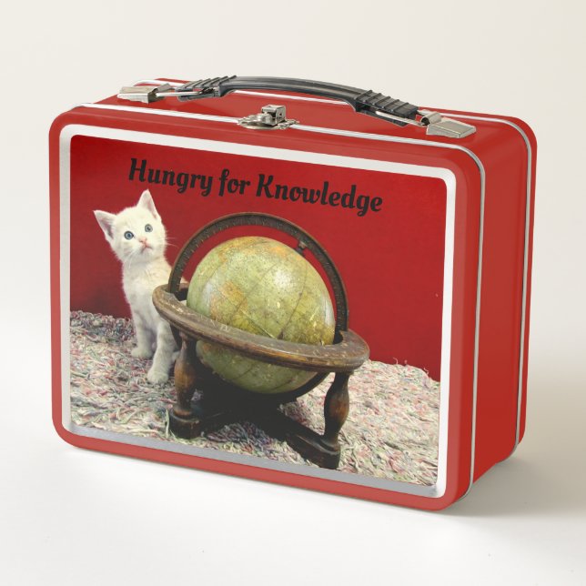 McDuff's Globe - Cat / Kitten  Metal Lunch Box (Front)