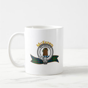 Mcewen Clan Tan Crest Motto Coffee Mug