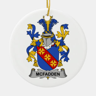 McFadden Family Crest Ceramic Tree Decoration