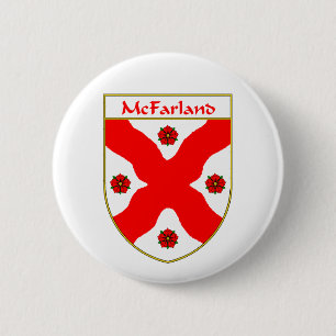 McFarland Coat of Arms/Family Crest 6 Cm Round Badge