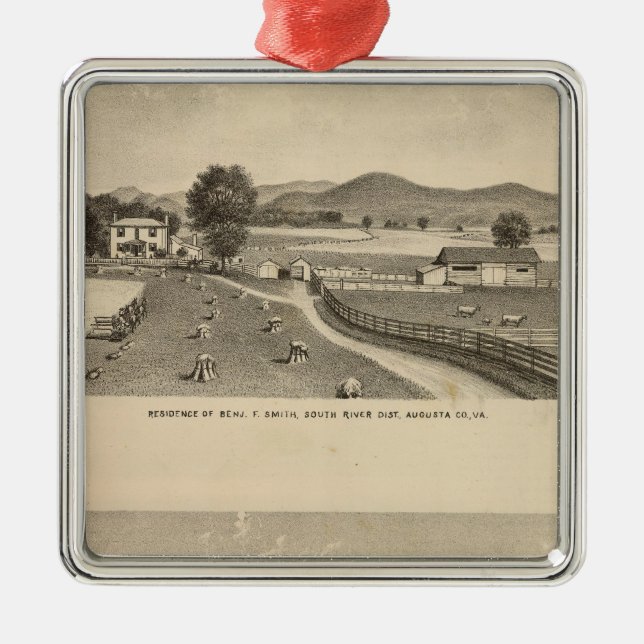 McFarland, Smith residences Metal Tree Decoration (Front)