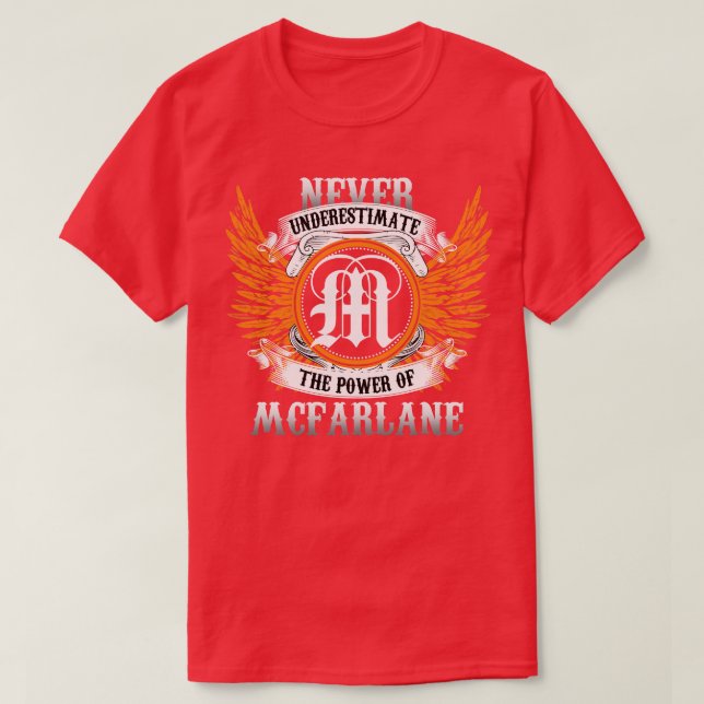 Mcfarlane Name Shirt Never Underestimate The Power (Design Front)