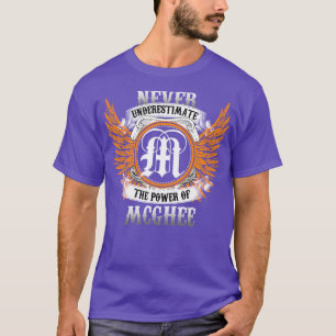 Mcghee Name Shirt Never Underestimate The Power Of