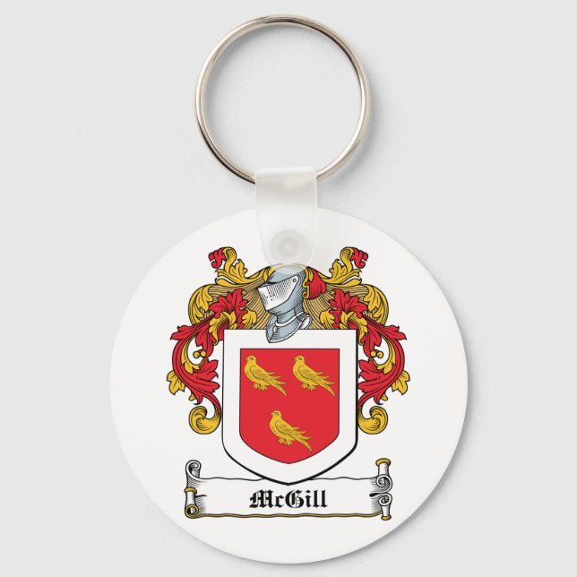 McGill Family Crest Key Ring (Front)
