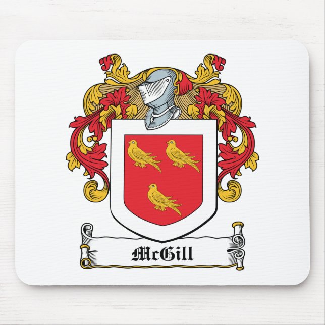 McGill Family Crest Mouse Pad (Front)