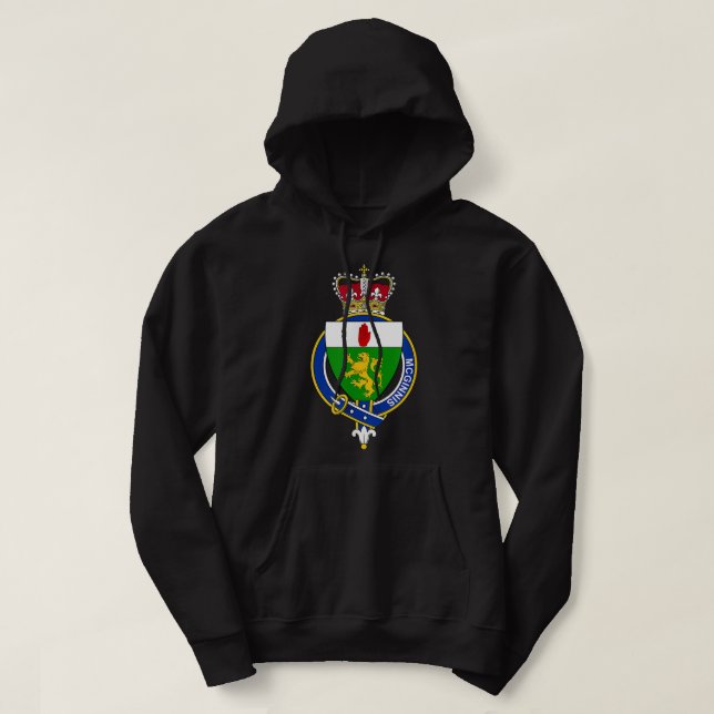 McGinnis Coat of Arms  Family Crest  Hoodie (Design Front)