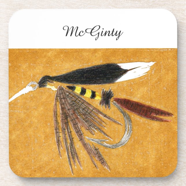 "McGinty" Trout Wet Fly Coaster (Front)