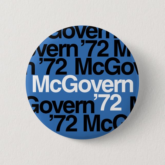 McGovern '72 Campaign Button (Front)