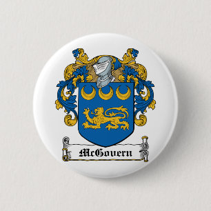 McGovern Family Crest 6 Cm Round Badge