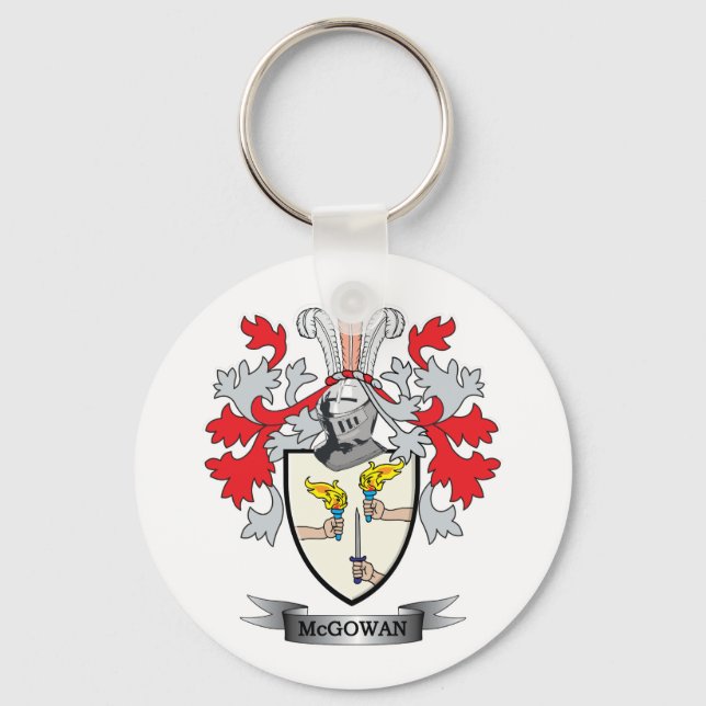 McGowan Coat of Arms Key Ring (Front)