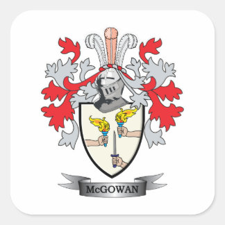 McGowan Coat of Arms Square Sticker