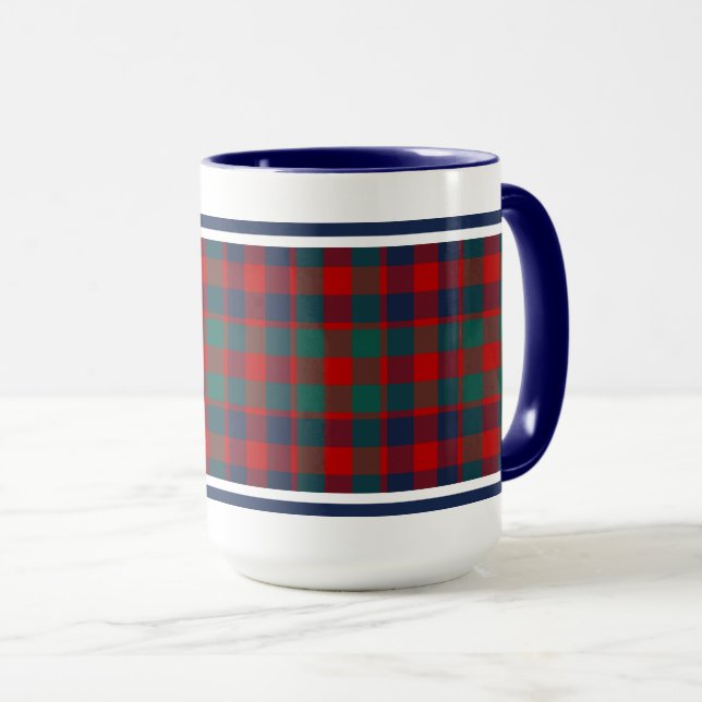 McGowan Tartan Pattern Colourful Plaid Pattern Mug (Front Right)