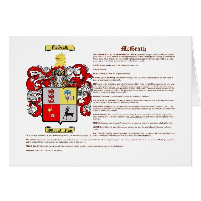 McGrath (meaning) (Front Horizontal)