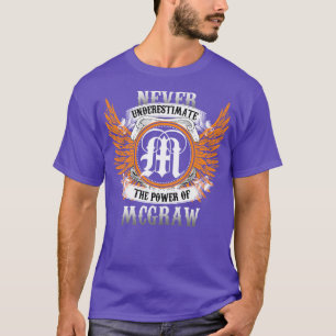 Mcgraw Name Shirt Never Underestimate The Power Of
