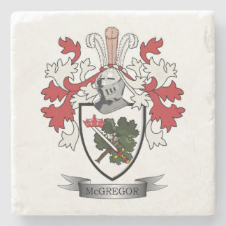 McGregor Family Crest Coat of Arms Stone Coaster
