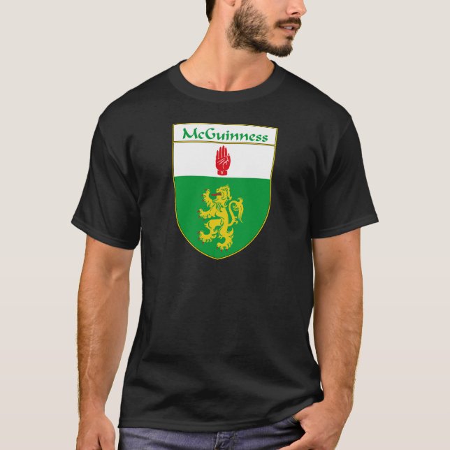 McGuinness Coat of Arms/Family Crest T-Shirt (Front)