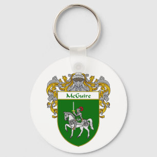 McGuire Coat of Arms (Mantled) Key Ring