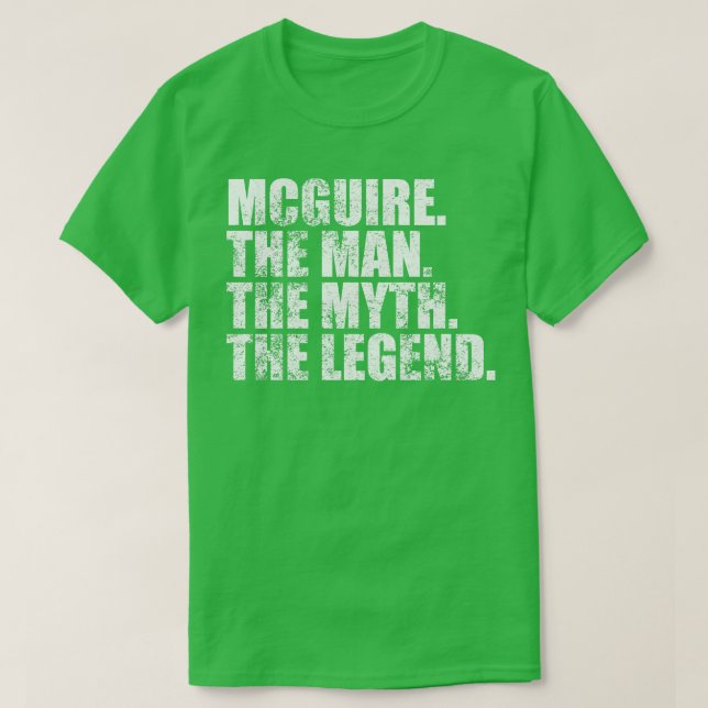 McguireMcguire Family name Mcguire last Name Mcgui T-Shirt (Design Front)