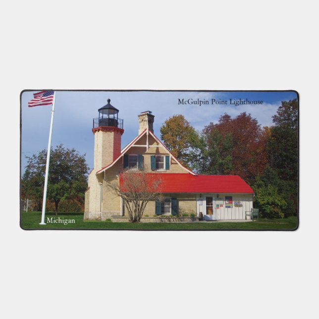 McGulpin Point Lighthouse desk mat (Front)