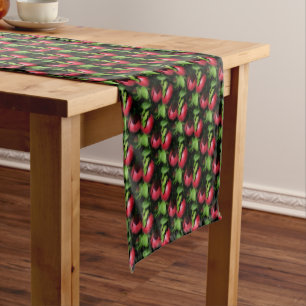 McIntosh Apples On The Tree Nature Pattern  Short Table Runner